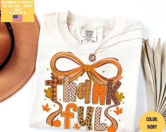 T-shirt citrouille d'automne Comfort Colors®, chemise automne automne, chemise Thanksgiving, chemise citrouilles, chemise citrouille à carreaux