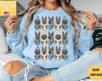 Duitse herder cadeau, kersttrui Duitse herder, GSD moeder mama vader, Duitse herderliefhebber, Duitse herder shirt shirts tshirt