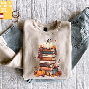 Just a Girl Who Loves Fall Sweatshirt, Pumpkin Sweater Thanksgiving Sweater Fall Football Sweatshirt Thankful Sweatshirt Football Coquette