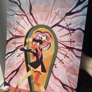 Revolutionary Girl Utena Rose Gold Foil Print 11x17 image 2