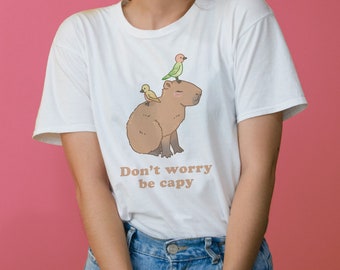 Funny Capybara TShirt | Capybara Gifts | Capybara Shirt | Gifts for Her | Girls Animal Tshirts | Capybara Clothes | Animal puns