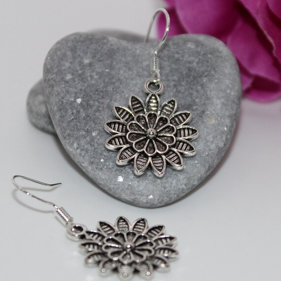 thumbnail interactive-video image 1 of Namedala Custom Name Earrings | Metal Mandala Earrings 1 of 1