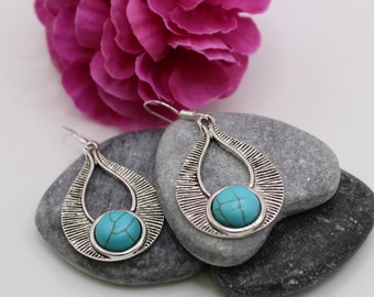 Orecchini Con Nodo Celtico In Argento Sterling 925 - Pendenti Lunghi 38mm