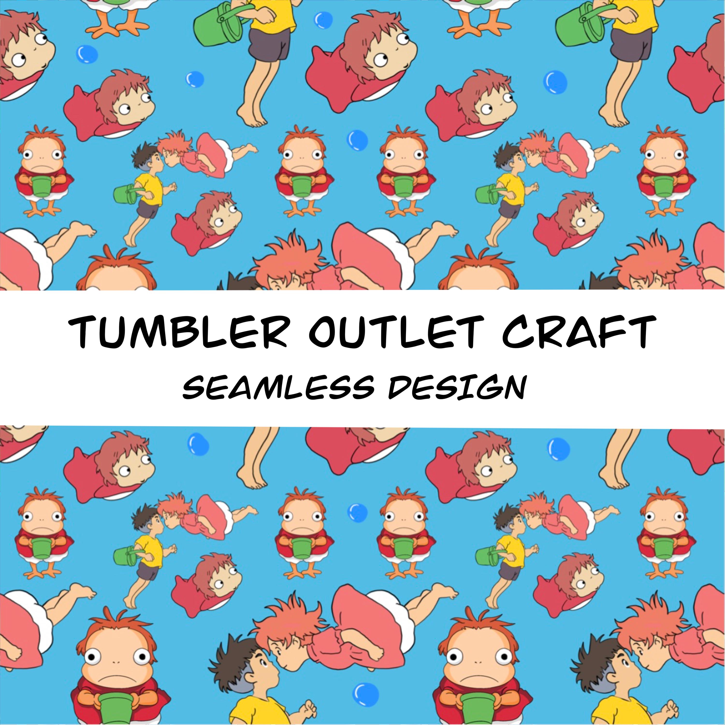 Seamless Ponyo Pattern Digital Download Png - Etsy