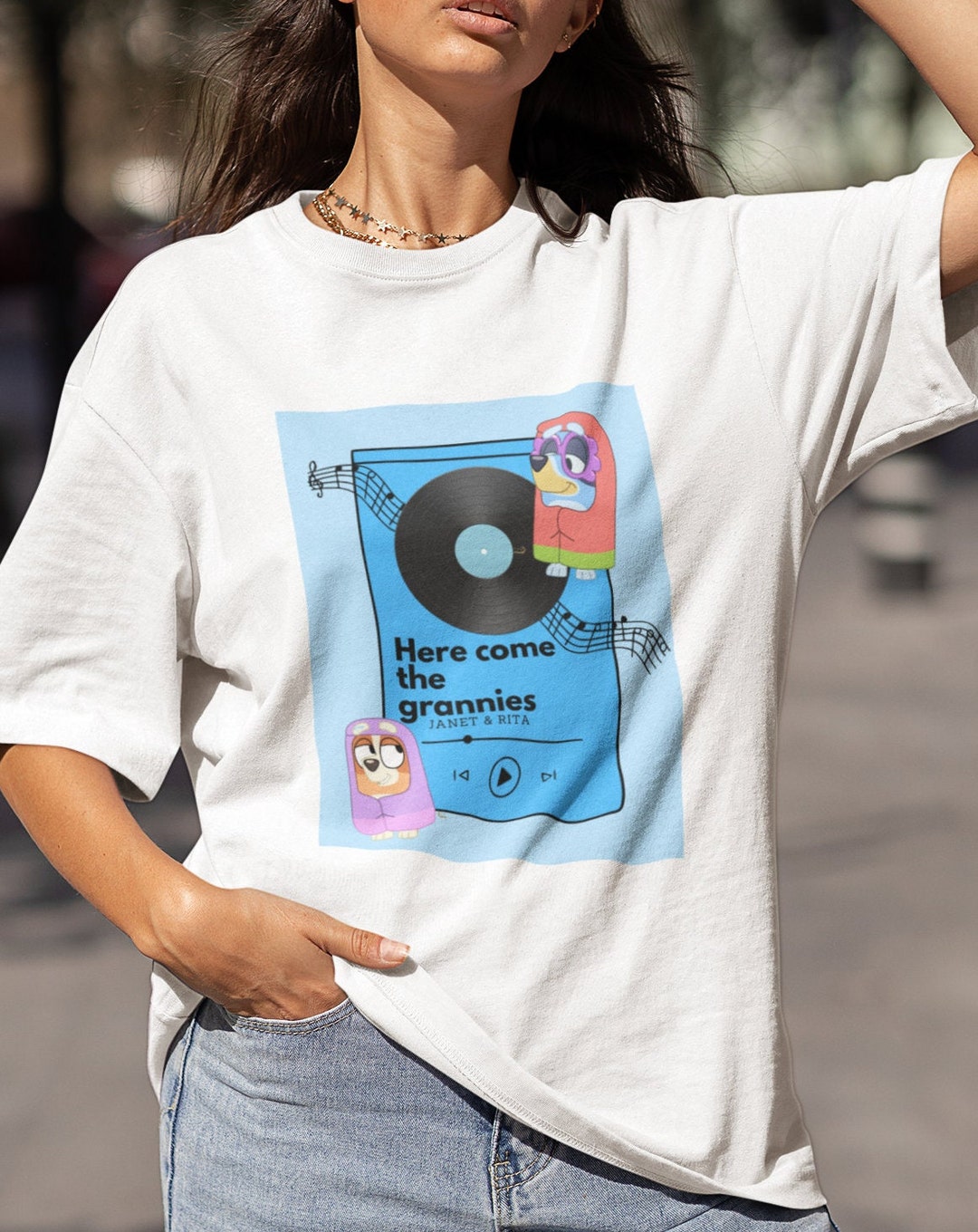 Bluey Shirt Retro Band Shirt Bluey Band Tee Womens Bluey Shirt Etsy