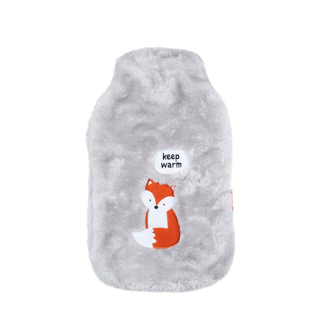 Gray Hot Water Bottle Keep Warm Heater Gift for Her / Best Etsy