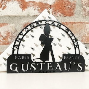 Porta tovaglioli La Ratatouille, Remy, Decorazione da cucina in metallo, Little Chef, Gusteau's, Decorazione in metallo, Regalo