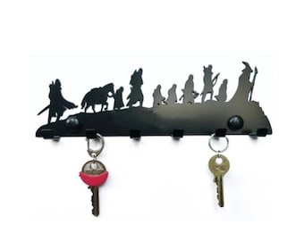 Key holder for wall, Decoration, Metal Art Wall hanging, Key hanger, medal hanger, Magic decor platform schlüsselbrett, Gift