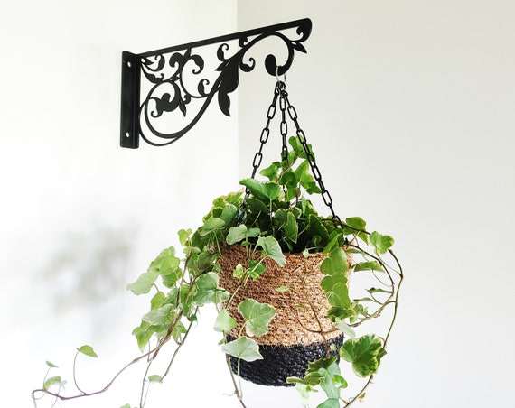 Staffa Per Piante Sospese In Ferro - Dorata, 25x21cm, Per Balconi E Giardino, Con Viti Incluse - Foto 9