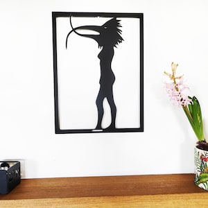 Arte de pared de metal inspirado en Depeche Mode: siluetas de rosas, hombres pájaro y bandas | Regalo de fan de DM vintage, decoración con temática musical, para colgar sin necesidad de taladrar