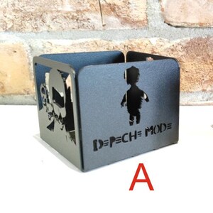 Depeche Mode inspired Candle Box / metal candle lantern / Candlestick / metal decoration / Metal Art / Windlicht image 6