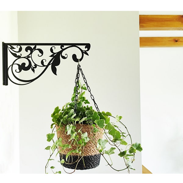 Artistic Metal Plant Hanger for Pots - Indoor/Outdoor Elegant Display, Metal Wall decor, gift