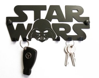 Porte-clés Star Wa. Porte-clés en métal moderne - Solution pratique et design Vader - porte-clés, cadeau