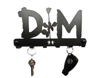 Depeche Mode inspired Key Holder - key hanger, metal keys organizer DM inspired - 101, schlüsselbrett, Gift