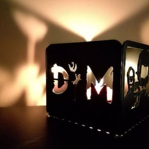 Depeche Mode inspired Candle Box / metal candle lantern / Candlestick / metal decoration / Metal Art / Windlicht image 2