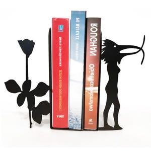 Von Depeche Mode inspirierte Buchstützen / DVD-Ständer aus Metall – Geschenk für Musikfans