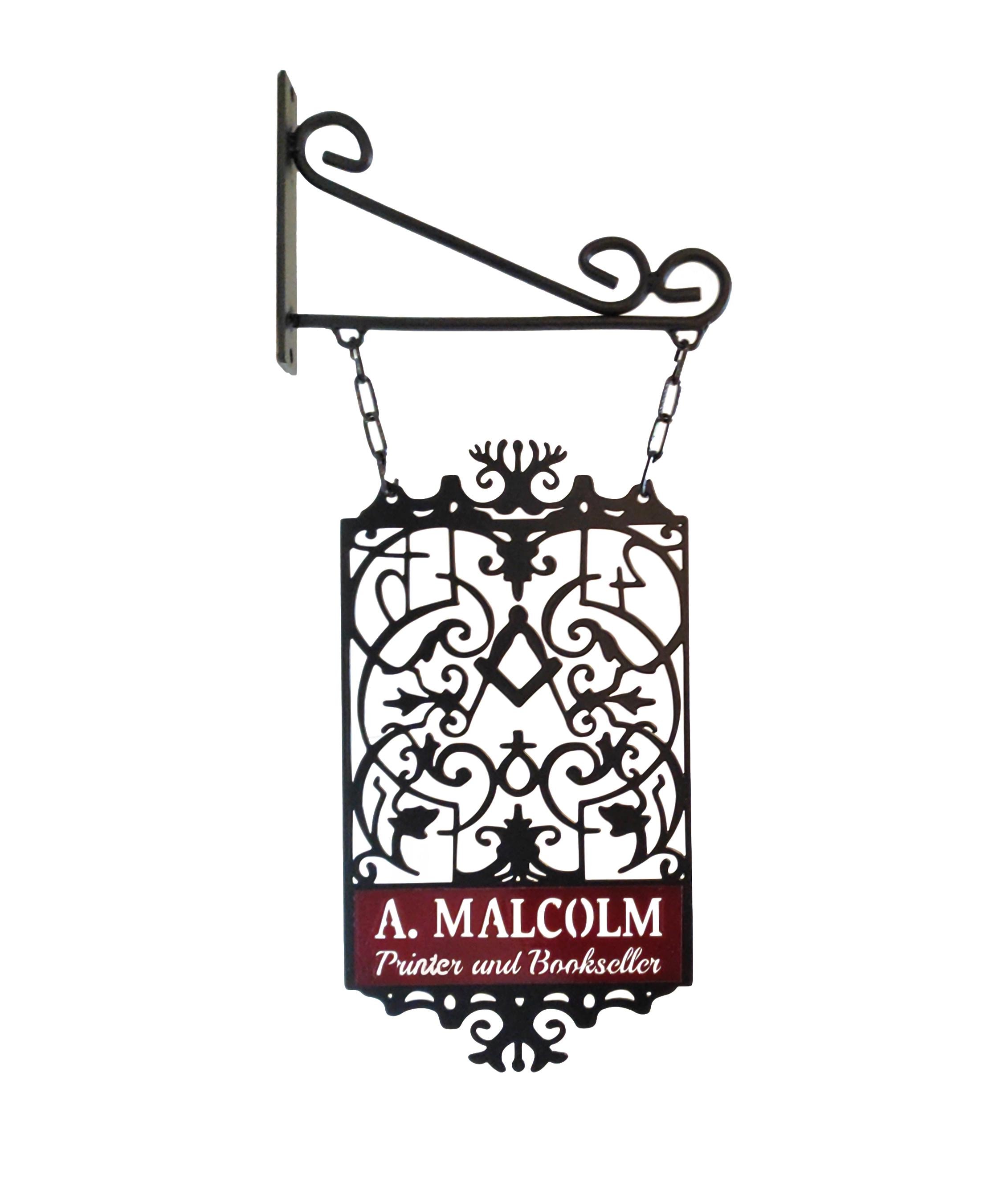 Outlander Sign Outlander A. Malcolm Printshop Inspired Metal Sign Board– Jamie Fraser ...