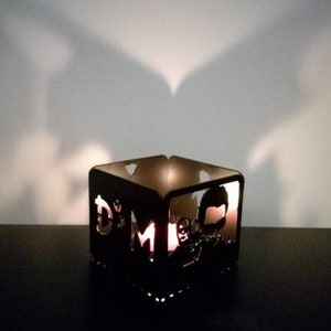 Depeche Mode inspired Candle Box / metal candle lantern / Candlestick / metal decoration / Metal Art / Windlicht image 4