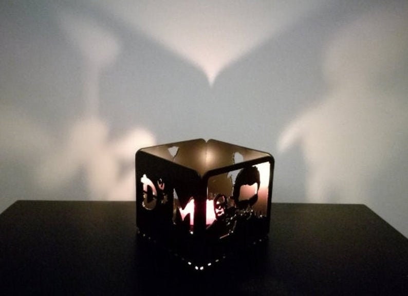 Depeche Mode inspired Candle Box / metal candle lantern / Candlestick / metal decoration / Metal Art / Windlicht image 4