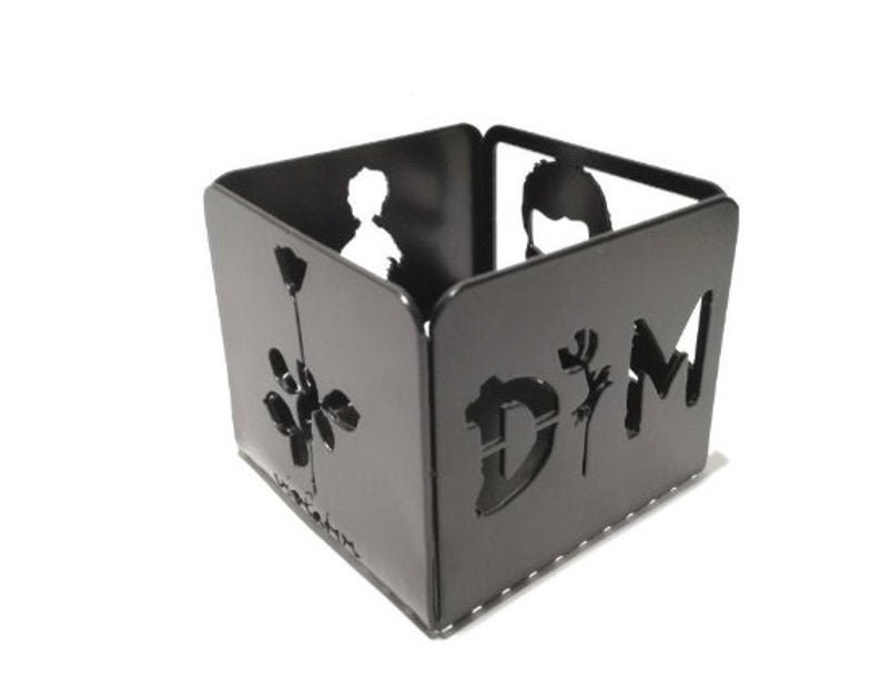 Depeche Mode inspired Candle Box / metal candle lantern / Candlestick / metal decoration / Metal Art / Windlicht image 3