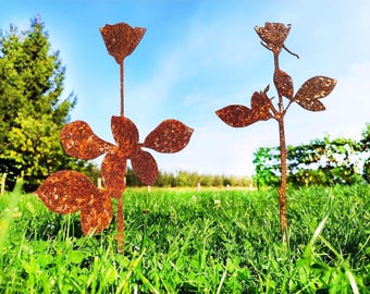 My Secret Garden, Metal Rose for garden, Depeche Mode inspired metal decor, Frost resistant variety :) rusty decoration,