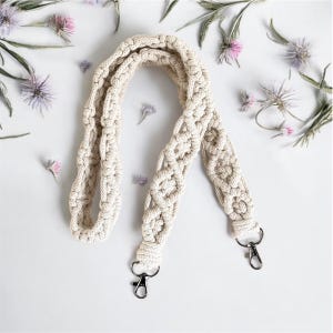 Macramé Handbag Strap, Cross Body Bag Strap, Bespoke Boho Bag Strap Available in Lots of Colours and Lengths, Camera Strap, Handmade Strap.