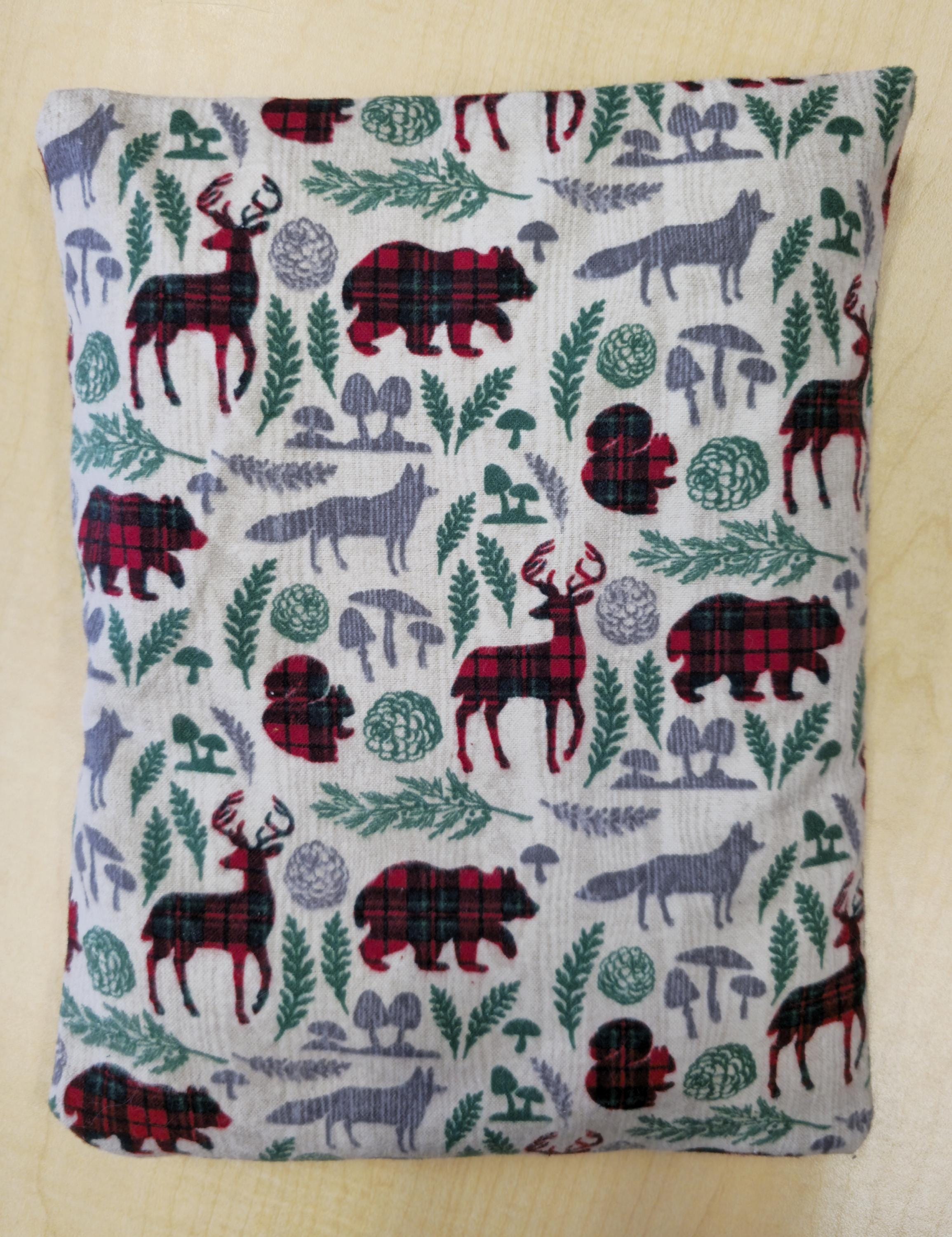 Plaid Wildlife Corn Heating and Cooling Bag
