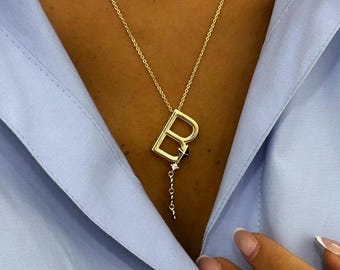 Dainty Initial Necklace, Custom Letter Necklace, Gifts for Her, Christmas Gift