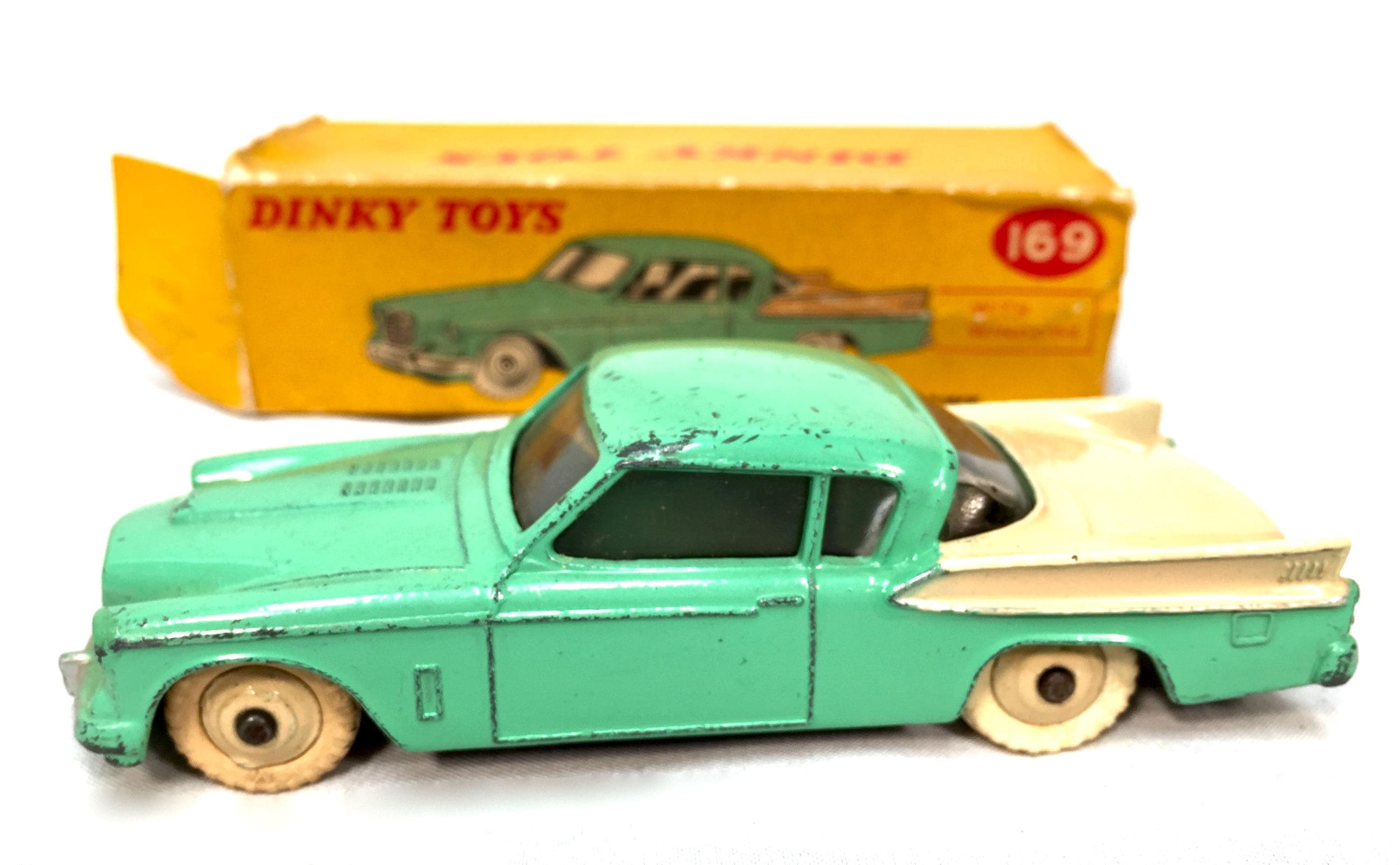 Vintage Dinky Toys 169 Studebaker Golden Hawk in Green & Cream - Etsy