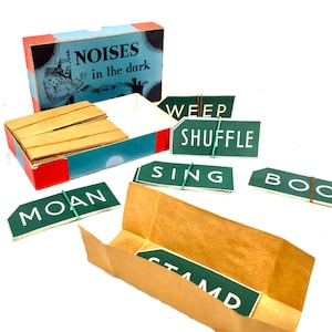 Juego de cartas vintage original Noises in the Dark de Eupex - WM Sessions Ltd, década de 1980