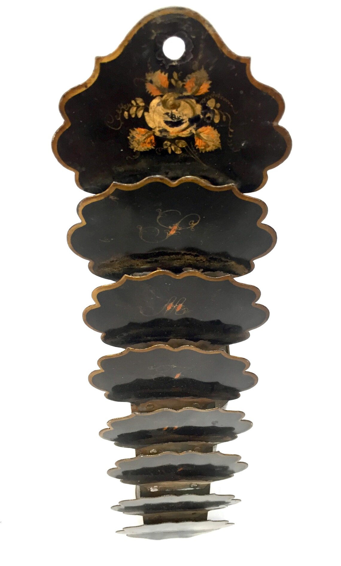 Antique Victorian Toleware Country House Letter Rack / Wall Hanging C ...