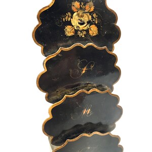 Antique Victorian Toleware Country House Letter Rack / Wall Hanging C ...