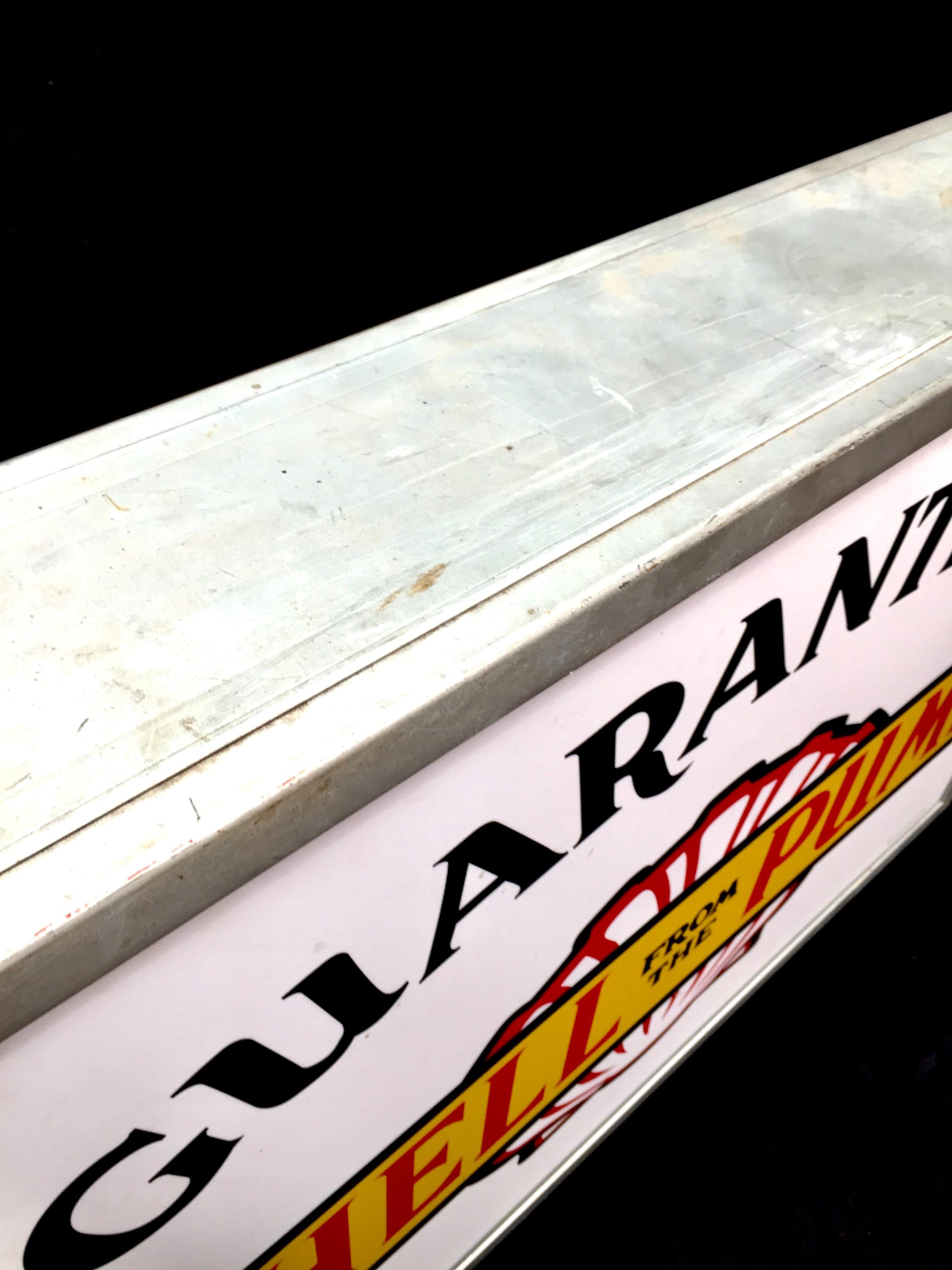 【貴重サイン入】ジョエル・ホチキス モビール Lumen ビンテージ Vintage Advertising - Freestanding Double Sided Shell Pump Sign C