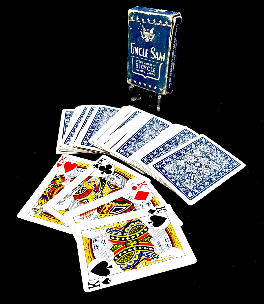 UNCLE SAM オールドデック　一個 Antique Boxed Set of Uncle Sam Playing Card Deck / Playing Cards