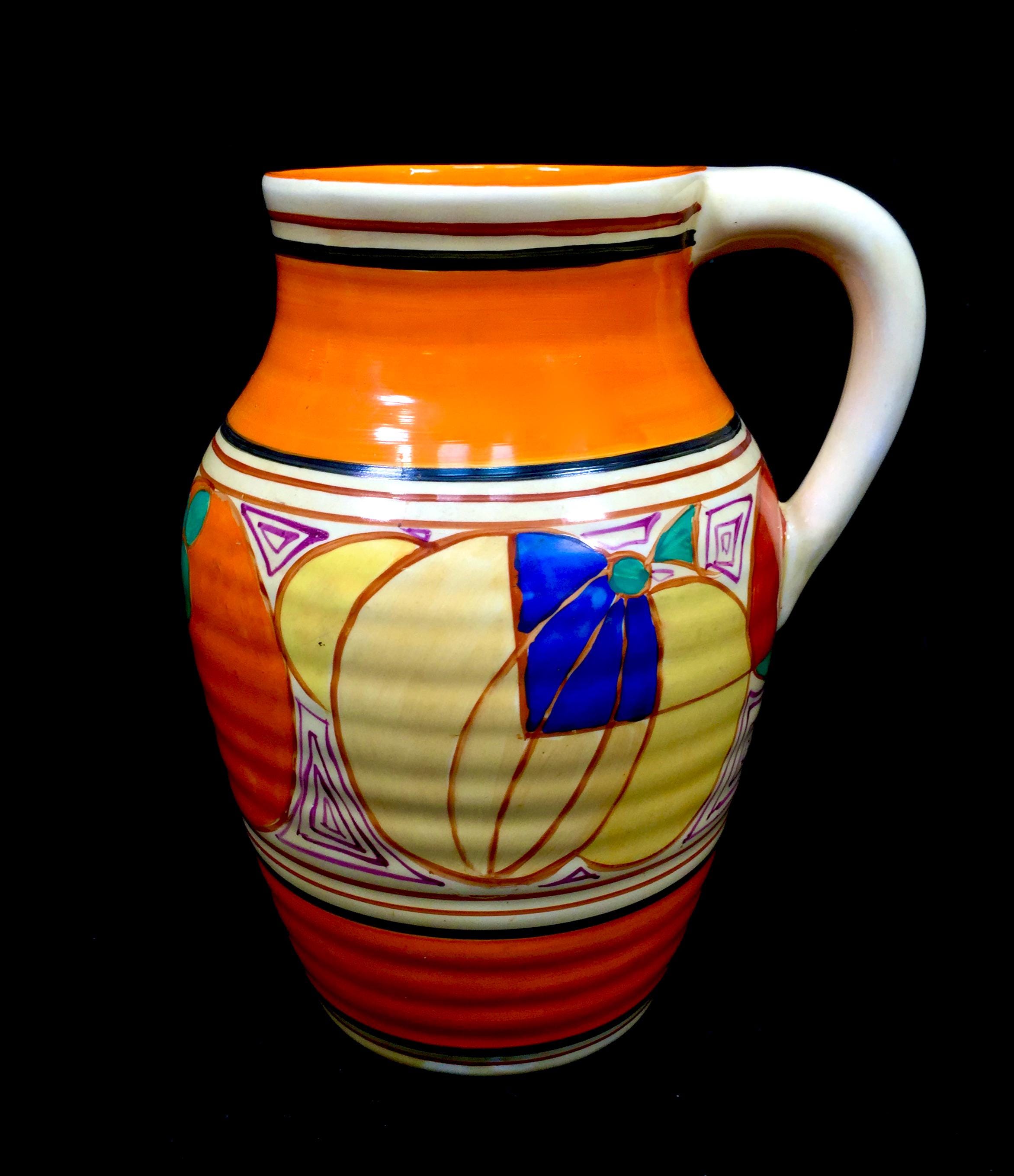 Clarice Cliff - Melon Picasso Fruit Isis Vase Art Deco Pottery C