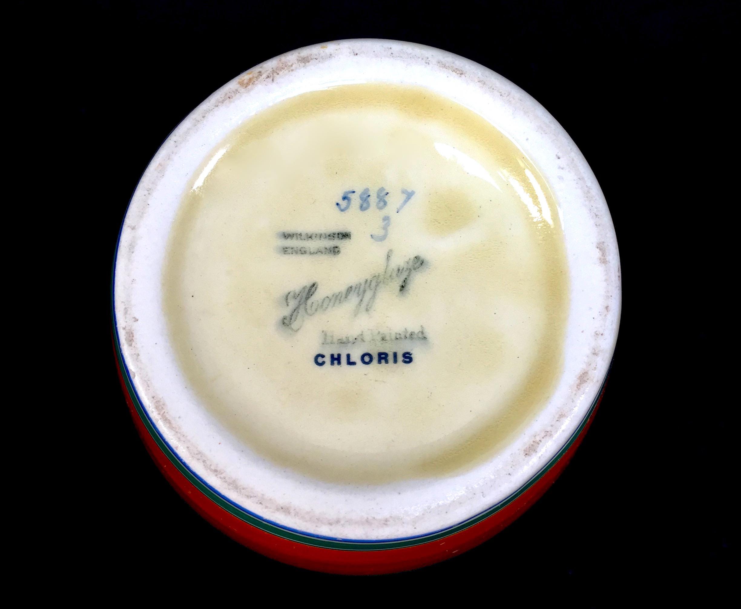Clarice Cliff Chloris Pattern Printed Vase / Art Deco Pottery Clarice Cliff Chloris Pattern Printed Vase / Art Deco Pottery