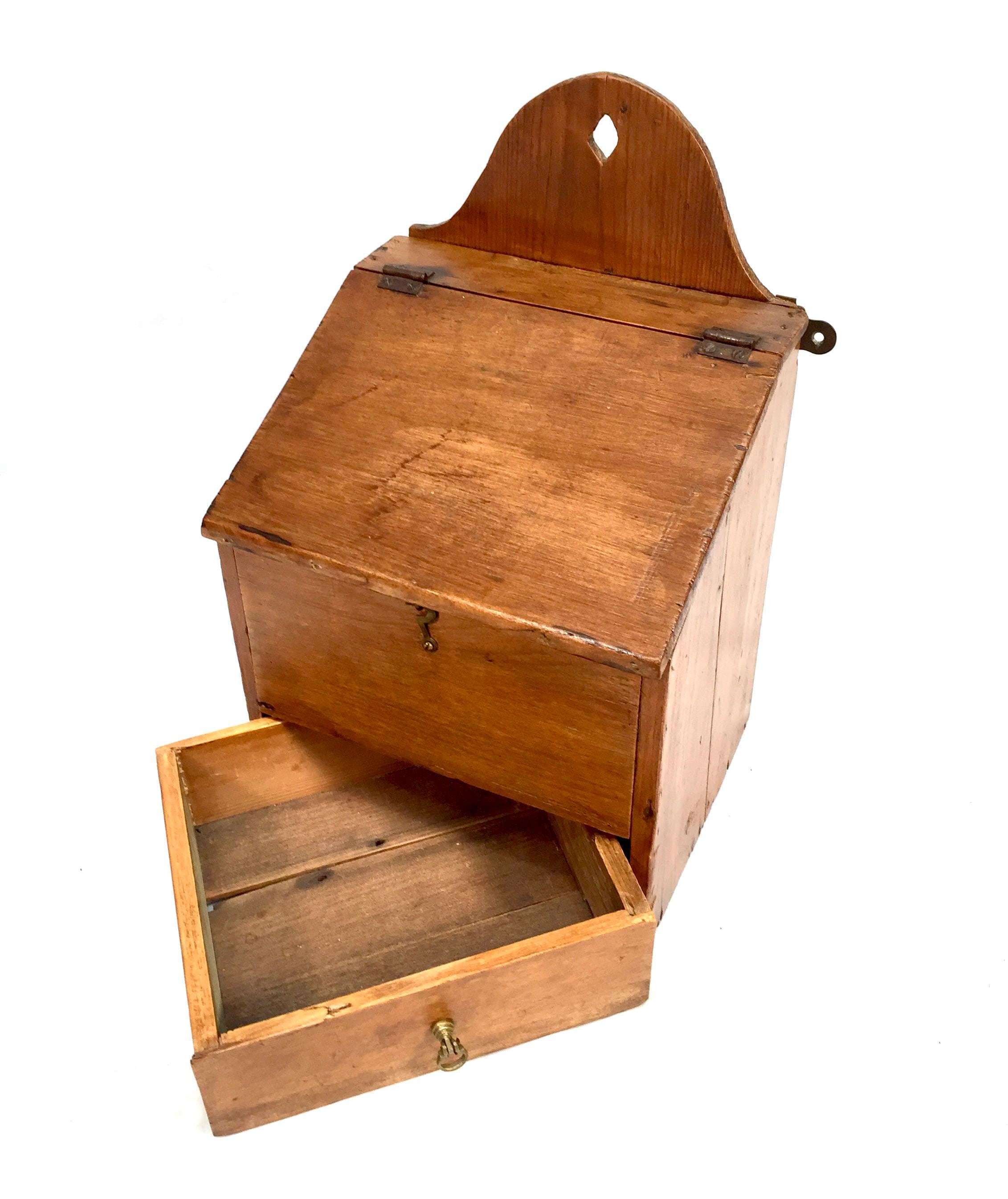Antique Wooden Salt Box - Etsy