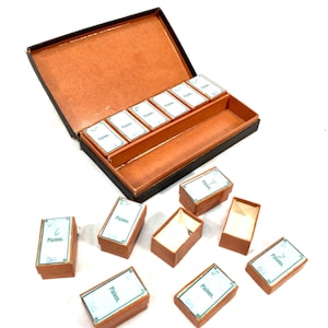 Antique Horologist Watch Repair Pinions / Parts in Box / Vintage / Tools