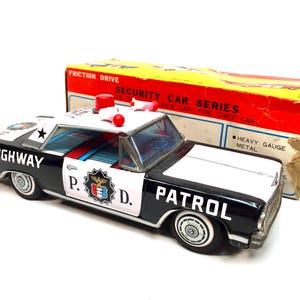 Japan Tin Patrol Car - Etsy