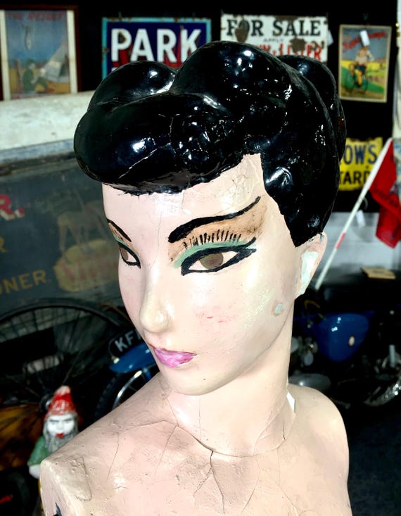 Antique Advertising - Large Art Deco 1930s Plaster Shop Display