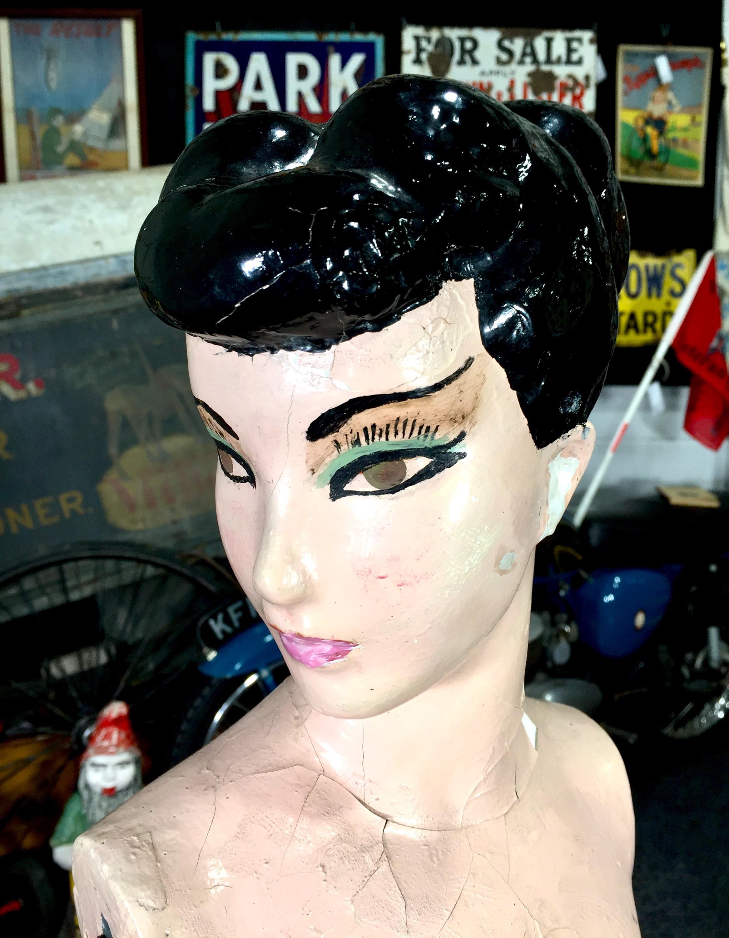 Antique Advertising - Large Art Deco 1930s Plaster Shop Display
