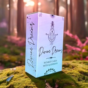 Baraja de Tarot Sueños Divinos: Oráculo Etéreo de 78 Cartas con Guía
