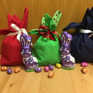 Personalisiert mit Namen Wunschtext Frohe Ostern Osterbeutel Stoffbeutel Hase Geschenkbeutel Geschenk zu Ostern Bild 10