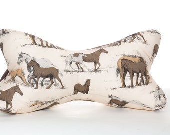 Reading bone personalized with name horse brown beige grey