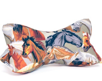 Sylodesign Personalized gift with name reading bone neck pillow bone pillow cushion decorative pillow bookend horse