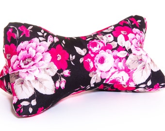 Sylodesign Personalized gift with name reading bone neck pillow bone pillow cushion decorative pillow bookend flowers roses pink