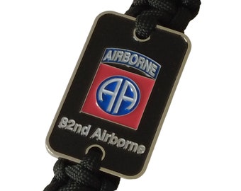 Paracord Lanyard: 82nd Airborne Lanyard, Airborne Lanyard, Army Lanyard, Military Lanyard, Neck ID Lanyard With Swivel Hook