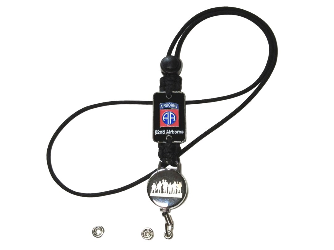 82nd Airborne Lanyard, Airborne Paracord Lanyard, Paracord Lanyard