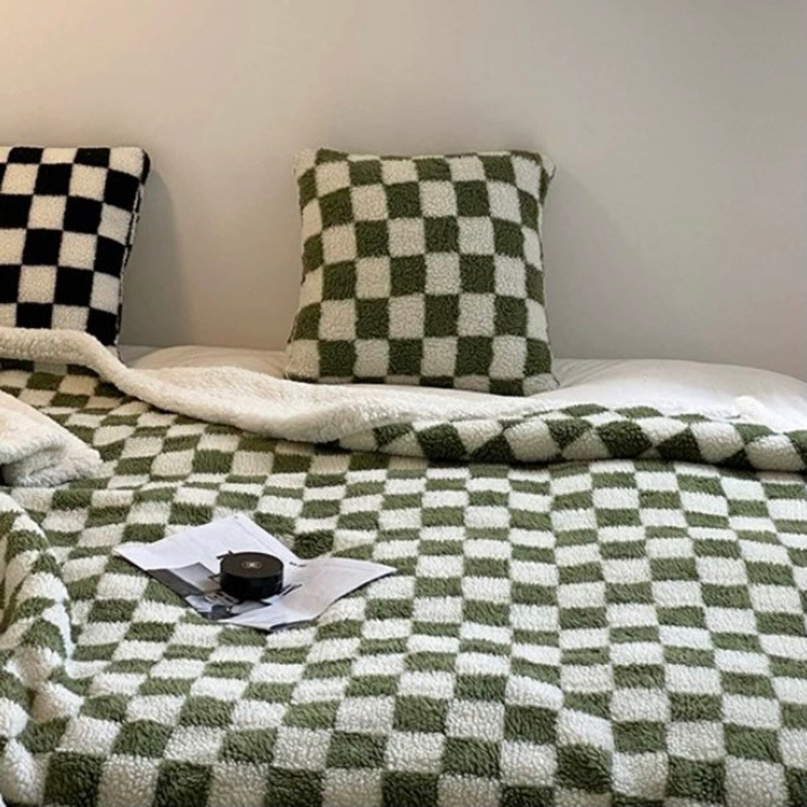 Checkered Blanket Aesthetic Home Etsy
