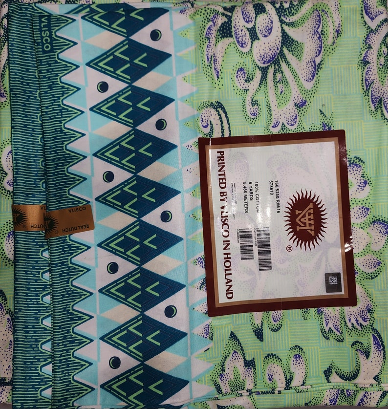 African Print| Vlisco Java| Quality Fabric|african Wax|100% Cotton ...